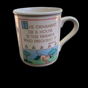 Vintage 1985 Hallmark Mugmates Coffee Mug; Friendship Mug